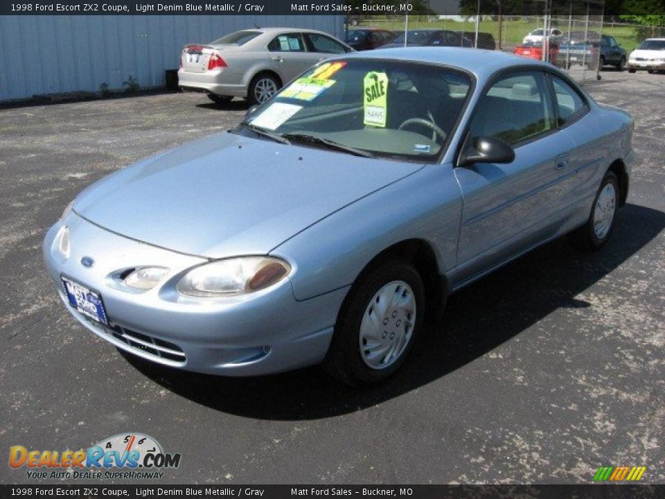 1998 Ford Escort Zx2 Coupe Light Denim Blue Metallic   Gray Photo #4 