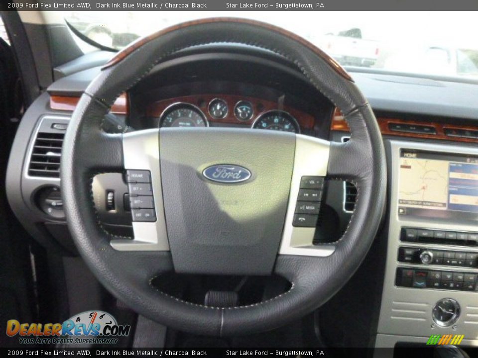 2009 Ford Flex Limited AWD Dark Ink Blue Metallic / Charcoal Black Photo #18