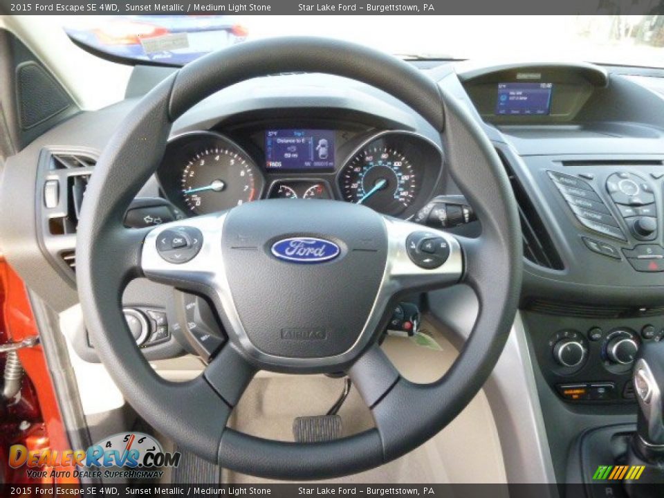 2015 Ford Escape SE 4WD Steering Wheel Photo #18