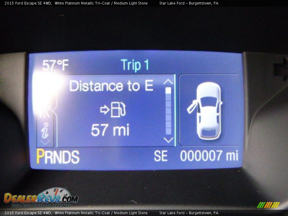 2015 Ford Escape SE 4WD White Platinum Metallic Tri-Coat / Medium Light Stone Photo #19