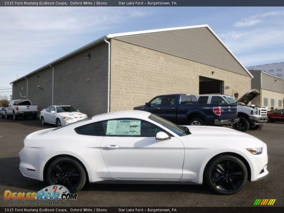 Oxford White 2015 Ford Mustang EcoBoost Coupe Photo #4