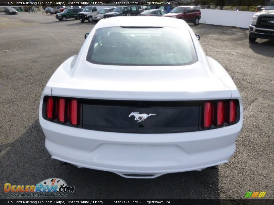 Oxford White 2015 Ford Mustang EcoBoost Coupe Photo #6