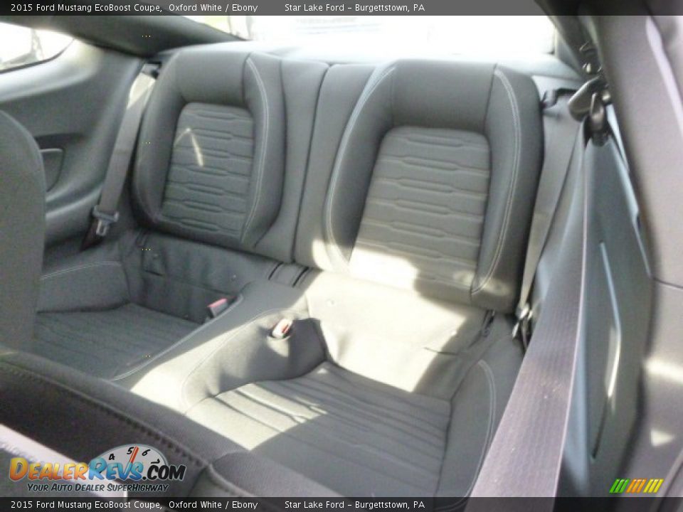 Rear Seat of 2015 Ford Mustang EcoBoost Coupe Photo #11
