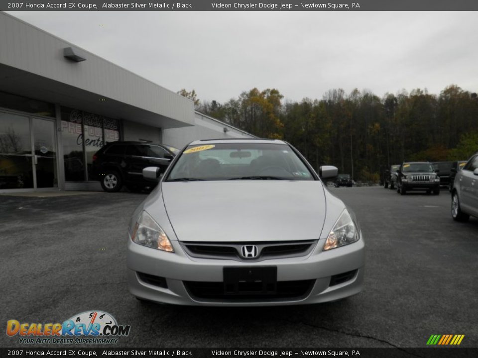 2007 Honda Accord EX Coupe Alabaster Silver Metallic / Black Photo #3