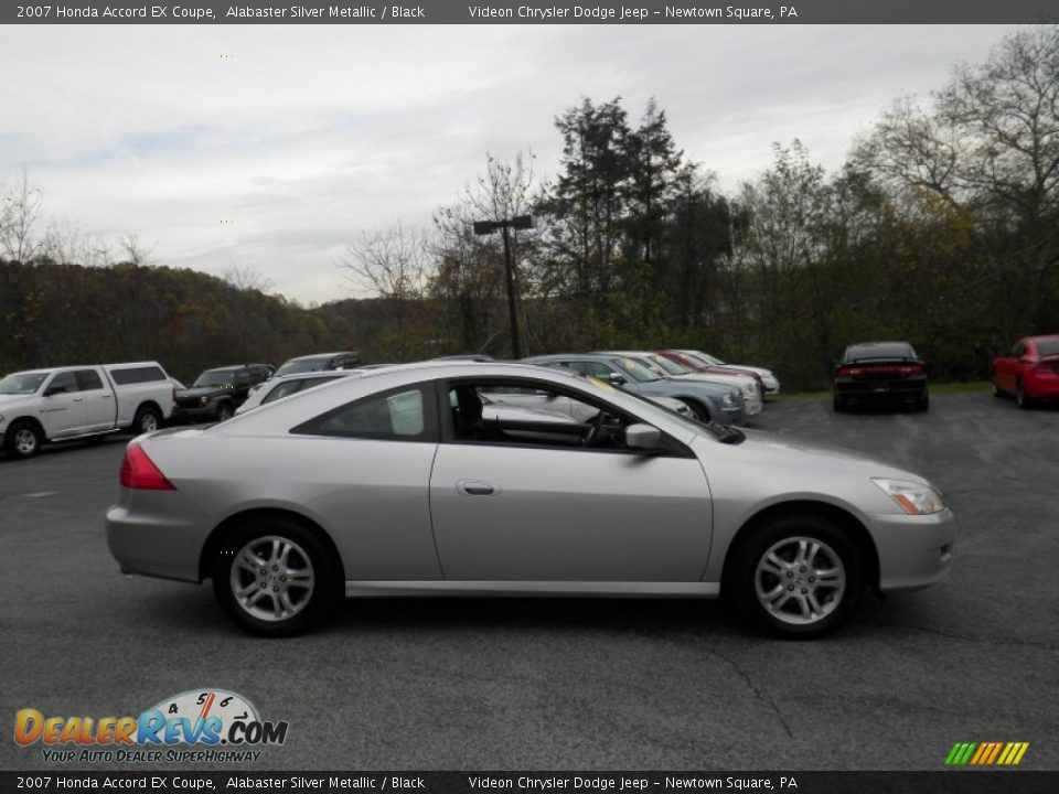 2007 Honda Accord EX Coupe Alabaster Silver Metallic / Black Photo #5