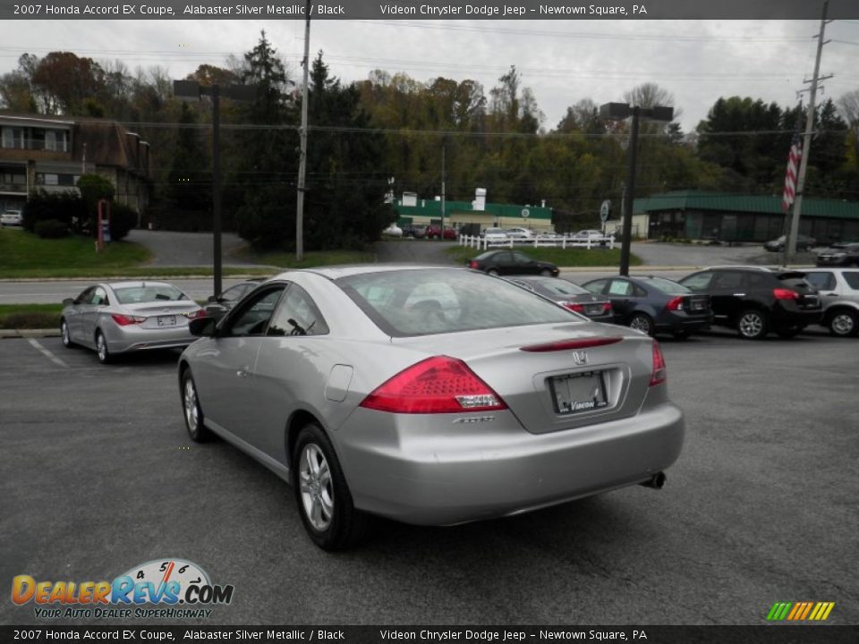 2007 Honda Accord EX Coupe Alabaster Silver Metallic / Black Photo #8