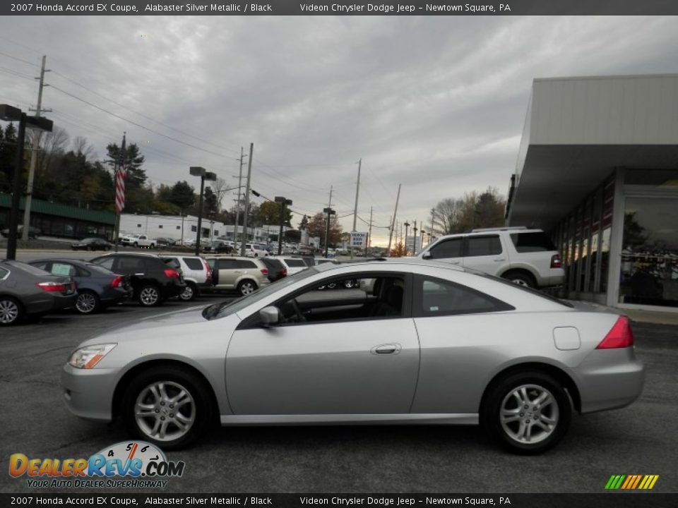 2007 Honda Accord EX Coupe Alabaster Silver Metallic / Black Photo #9