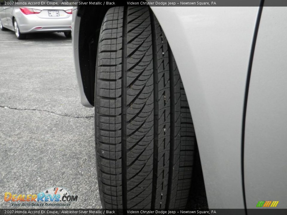 2007 Honda Accord EX Coupe Alabaster Silver Metallic / Black Photo #11