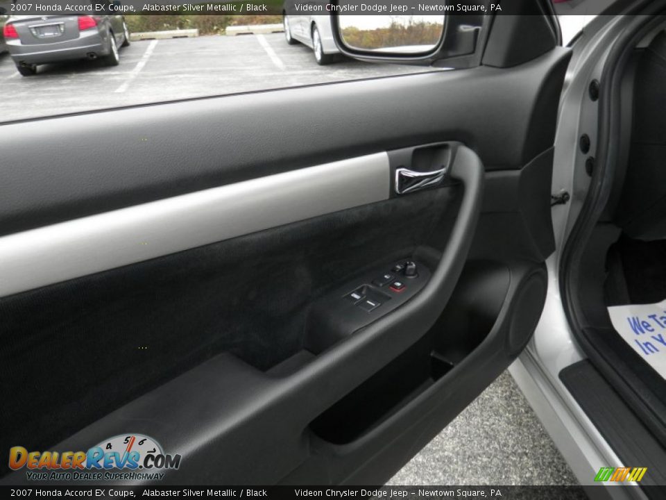 2007 Honda Accord EX Coupe Alabaster Silver Metallic / Black Photo #15