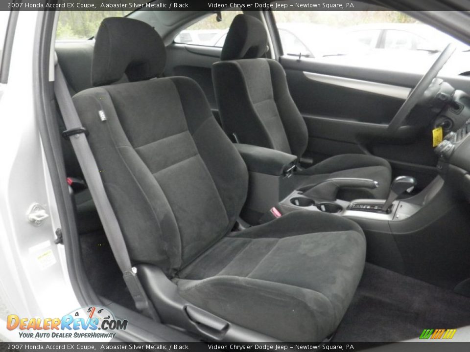 2007 Honda Accord EX Coupe Alabaster Silver Metallic / Black Photo #21