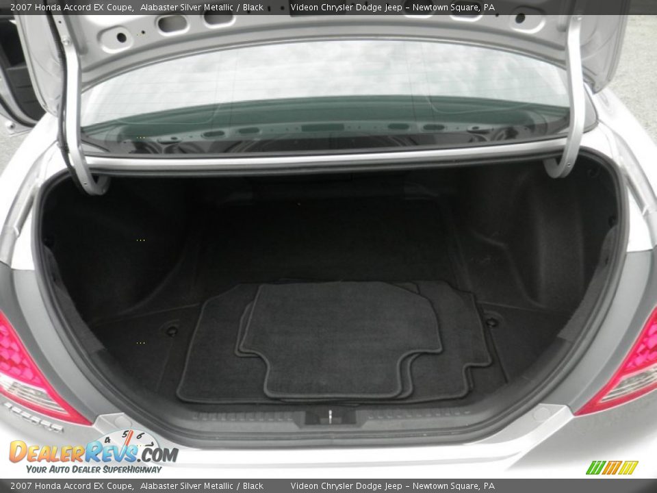 2007 Honda Accord EX Coupe Alabaster Silver Metallic / Black Photo #24