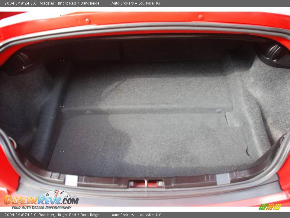 2004 BMW Z4 3.0i Roadster Bright Red / Dark Beige Photo #13