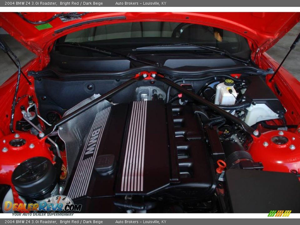 2004 BMW Z4 3.0i Roadster Bright Red / Dark Beige Photo #18