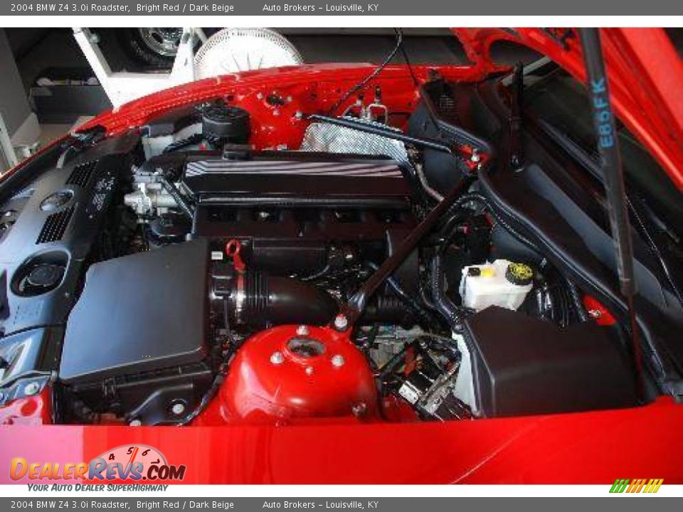2004 BMW Z4 3.0i Roadster Bright Red / Dark Beige Photo #19