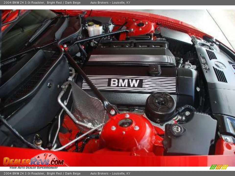 2004 BMW Z4 3.0i Roadster Bright Red / Dark Beige Photo #20