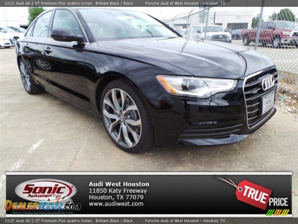 2015 Audi A6 2.0T Premium Plus quattro Sedan Brilliant Black / Black Photo #1