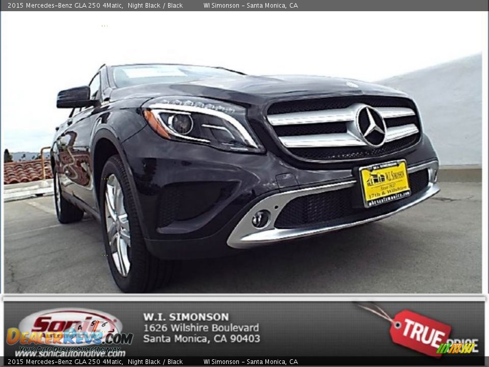 2015 Mercedes-Benz GLA 250 4Matic Night Black / Black Photo #1