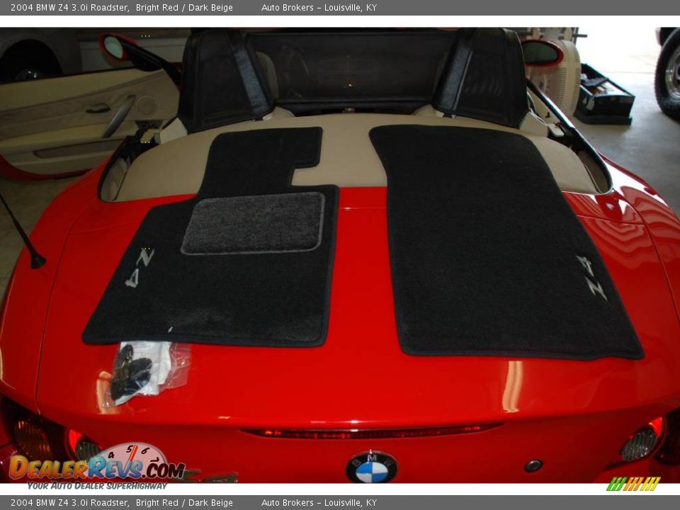 2004 BMW Z4 3.0i Roadster Bright Red / Dark Beige Photo #21