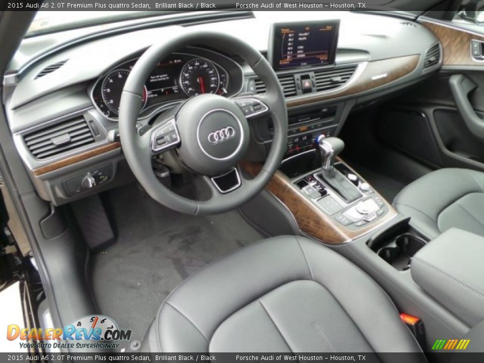 2015 Audi A6 2.0T Premium Plus quattro Sedan Brilliant Black / Black Photo #12