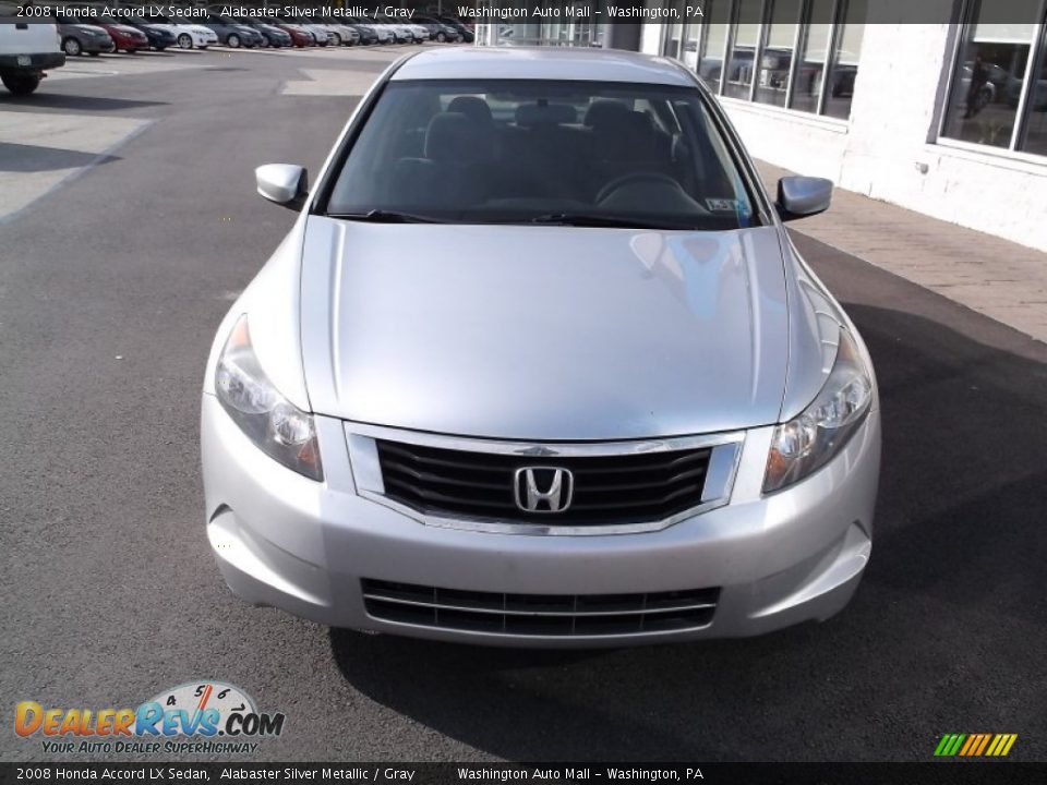 2008 Honda Accord LX Sedan Alabaster Silver Metallic / Gray Photo #3