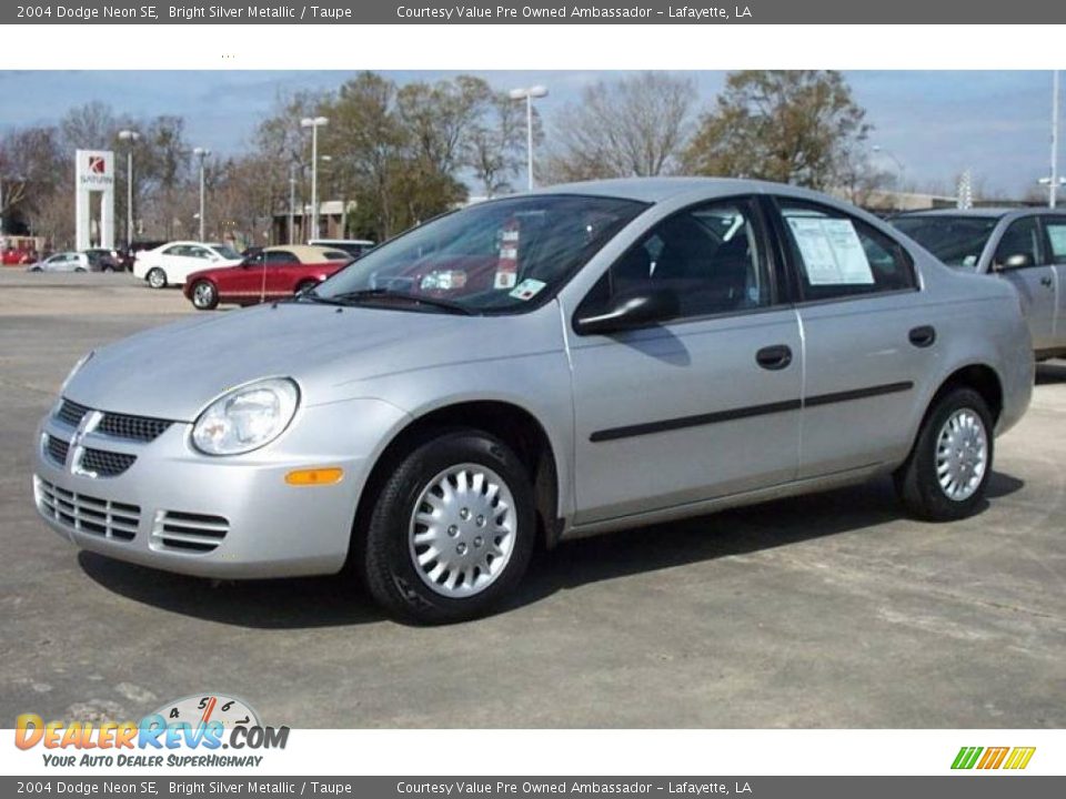 2004 Dodge Neon SE Bright Silver Metallic / Taupe Photo #1