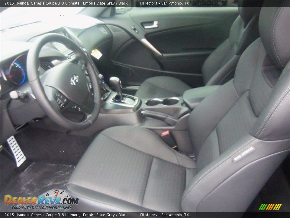 Black Interior - 2015 Hyundai Genesis Coupe 3.8 Ultimate Photo #6