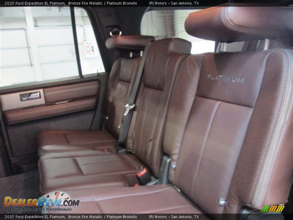 Rear Seat of 2015 Ford Expedition EL Platinum Photo #13