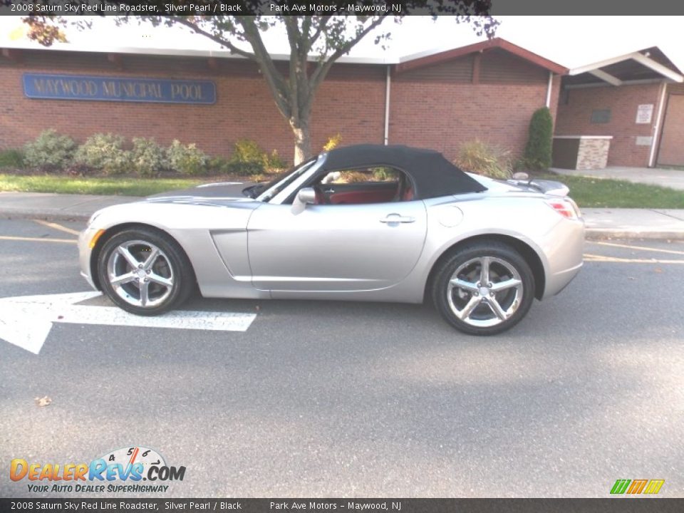 2008 Saturn Sky Red Line Roadster Silver Pearl / Black Photo #1
