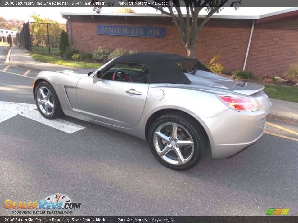 2008 Saturn Sky Red Line Roadster Silver Pearl / Black Photo #2