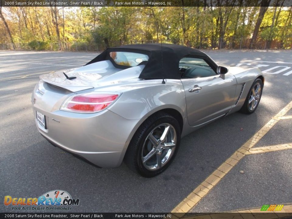 2008 Saturn Sky Red Line Roadster Silver Pearl / Black Photo #4
