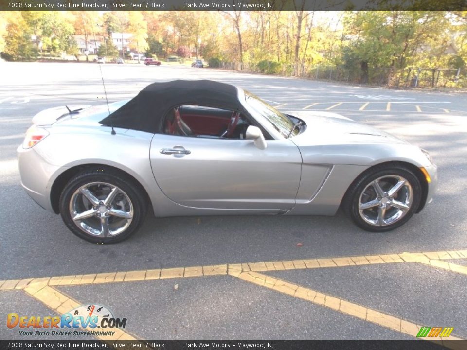 2008 Saturn Sky Red Line Roadster Silver Pearl / Black Photo #5