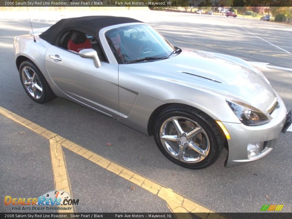 2008 Saturn Sky Red Line Roadster Silver Pearl / Black Photo #6
