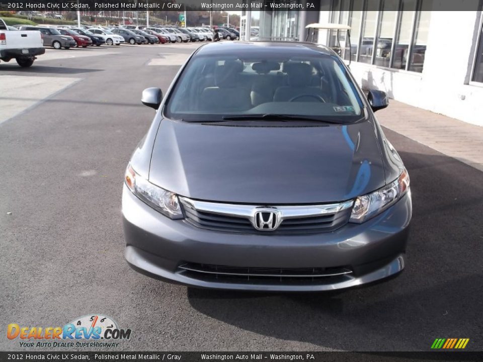 2012 Honda Civic LX Sedan Polished Metal Metallic / Gray Photo #3