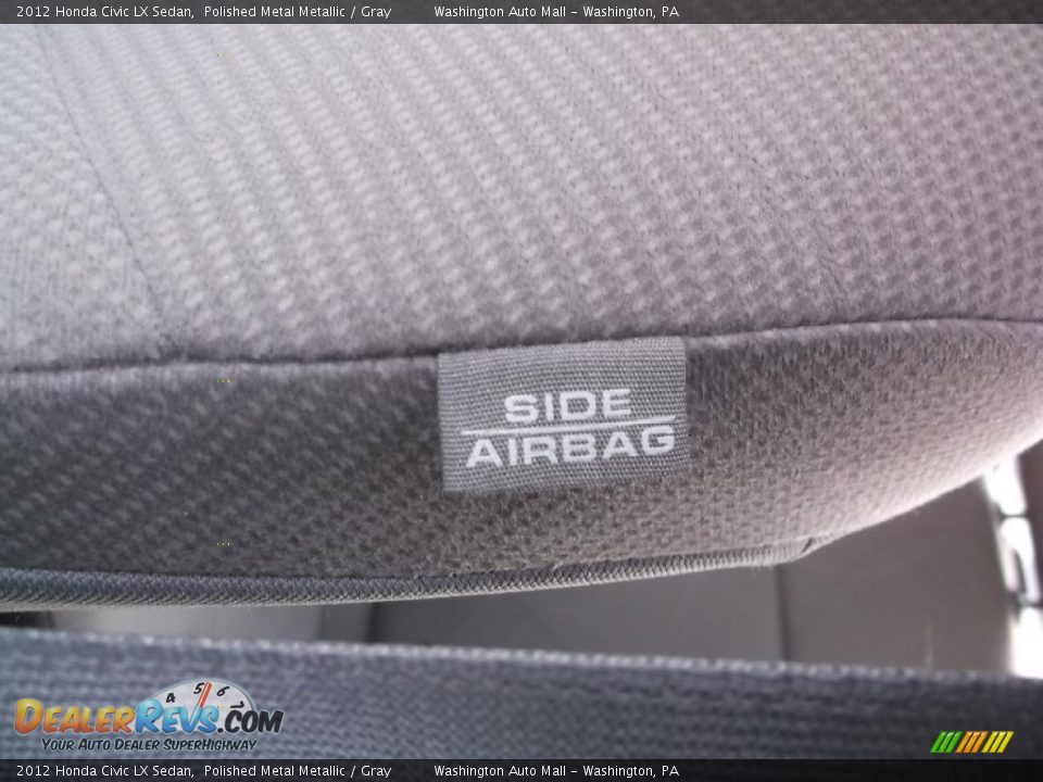 2012 Honda Civic LX Sedan Polished Metal Metallic / Gray Photo #12