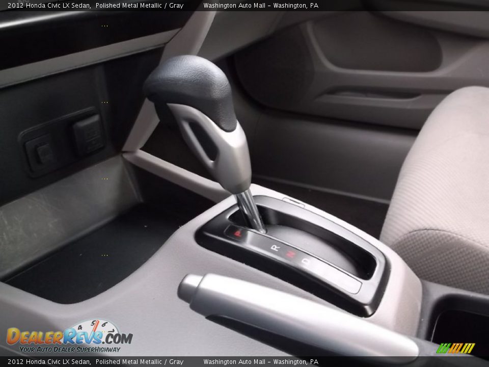 2012 Honda Civic LX Sedan Polished Metal Metallic / Gray Photo #13