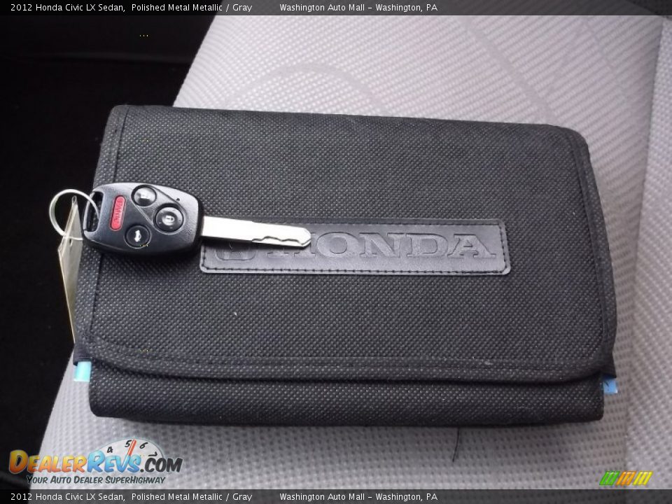 2012 Honda Civic LX Sedan Polished Metal Metallic / Gray Photo #18