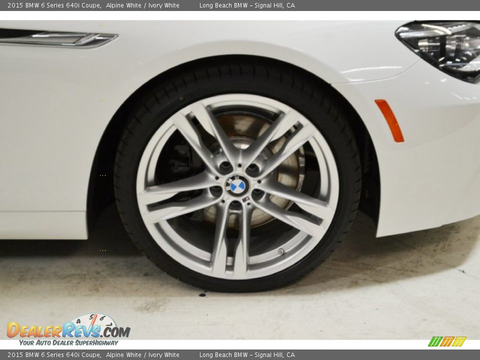 2015 BMW 6 Series 640i Coupe Alpine White / Ivory White Photo #3
