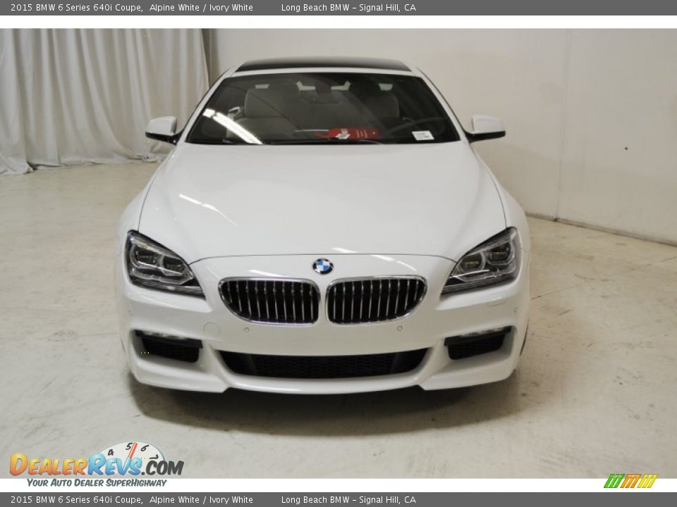2015 BMW 6 Series 640i Coupe Alpine White / Ivory White Photo #4
