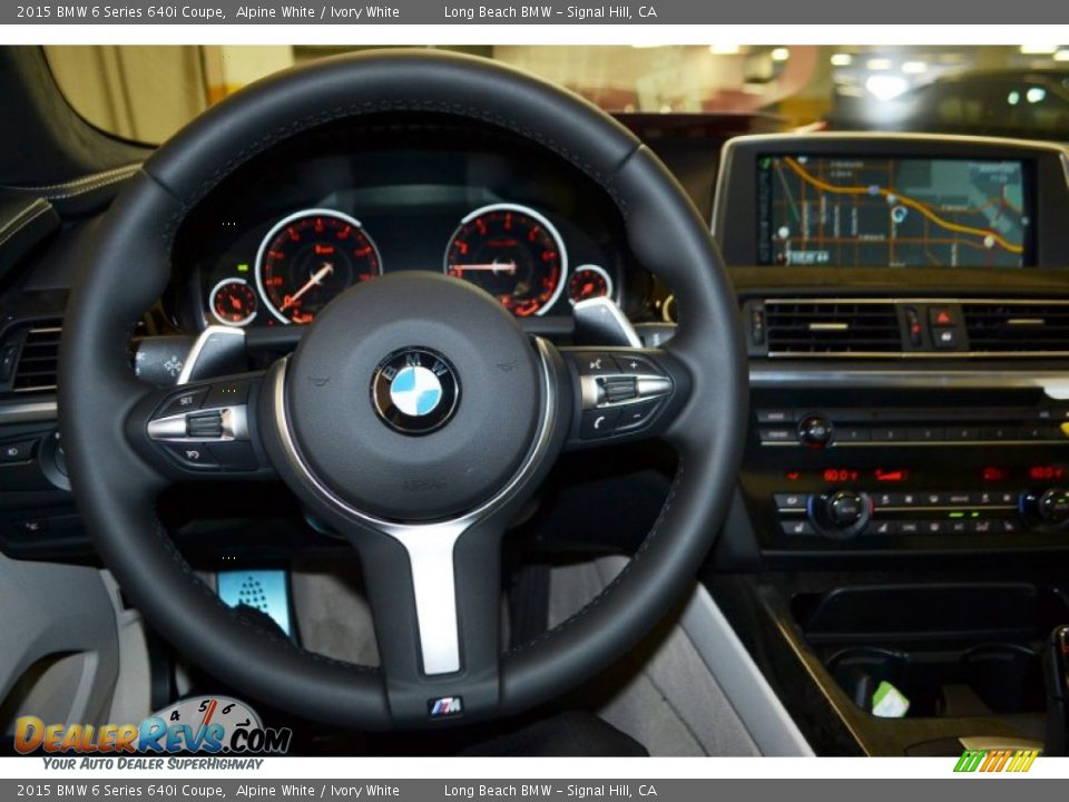 2015 BMW 6 Series 640i Coupe Steering Wheel Photo #8