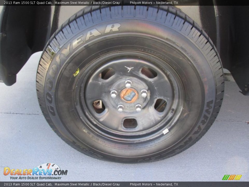 2013 Ram 1500 SLT Quad Cab Maximum Steel Metallic / Black/Diesel Gray Photo #18