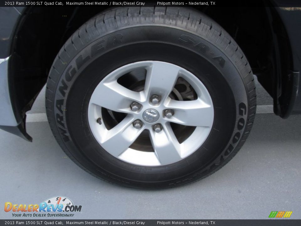 2013 Ram 1500 SLT Quad Cab Maximum Steel Metallic / Black/Diesel Gray Photo #20