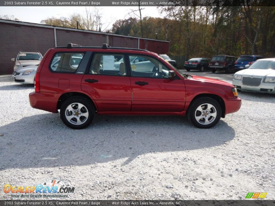 2003 Subaru Forester 2.5 XS Cayenne Red Pearl / Beige Photo #4