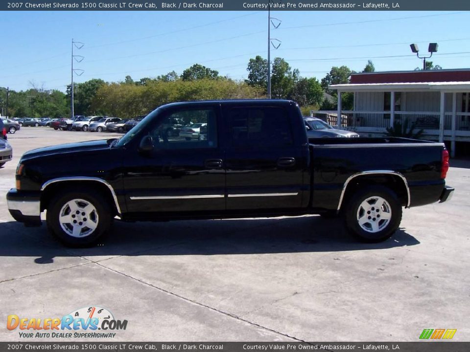 2007 Chevrolet Silverado 1500 Classic LT Crew Cab Black / Dark Charcoal Photo #2