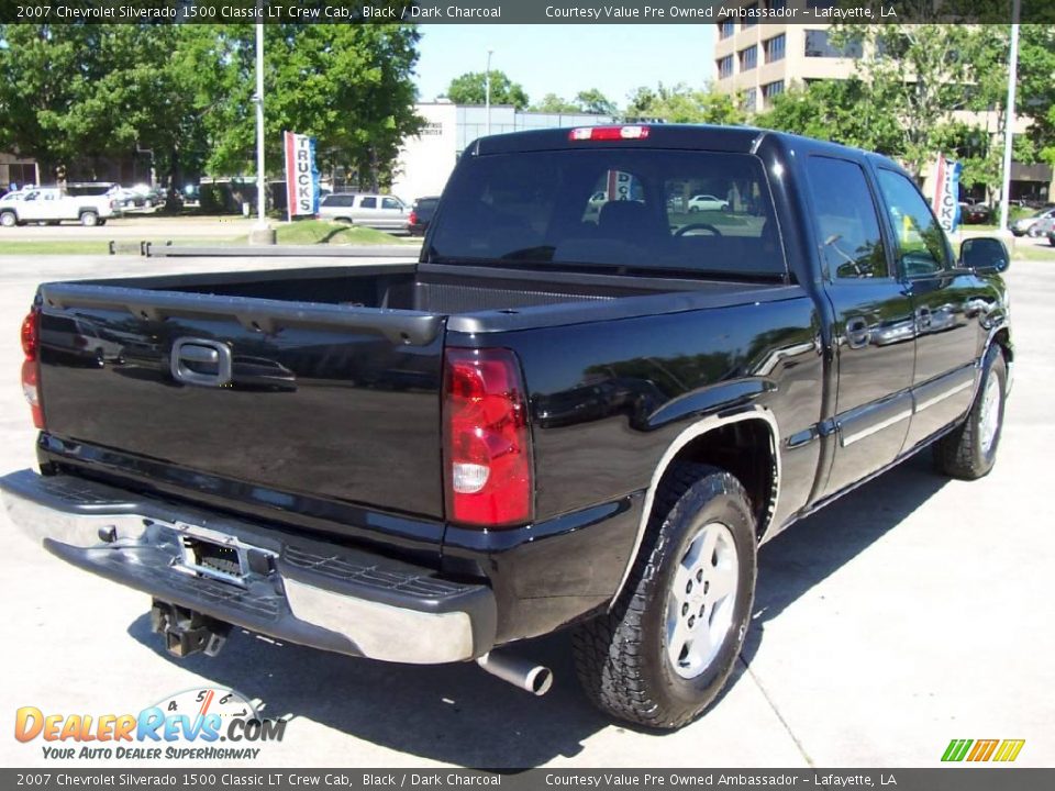2007 Chevrolet Silverado 1500 Classic LT Crew Cab Black / Dark Charcoal Photo #4
