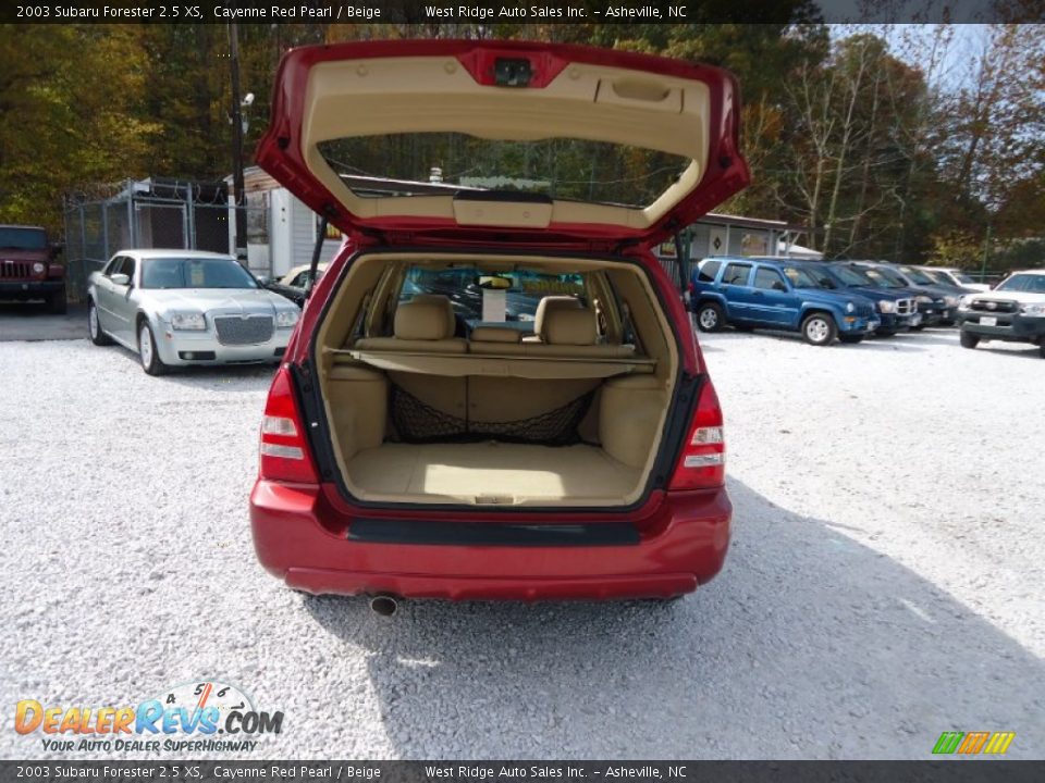 2003 Subaru Forester 2.5 XS Cayenne Red Pearl / Beige Photo #23