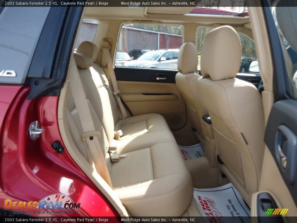 2003 Subaru Forester 2.5 XS Cayenne Red Pearl / Beige Photo #26