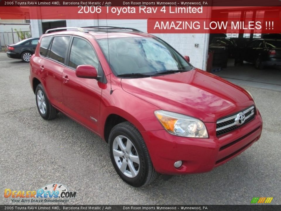 2006 Toyota RAV4 Limited 4WD Barcelona Red Metallic / Ash Photo #1
