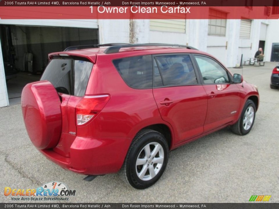 2006 Toyota RAV4 Limited 4WD Barcelona Red Metallic / Ash Photo #2