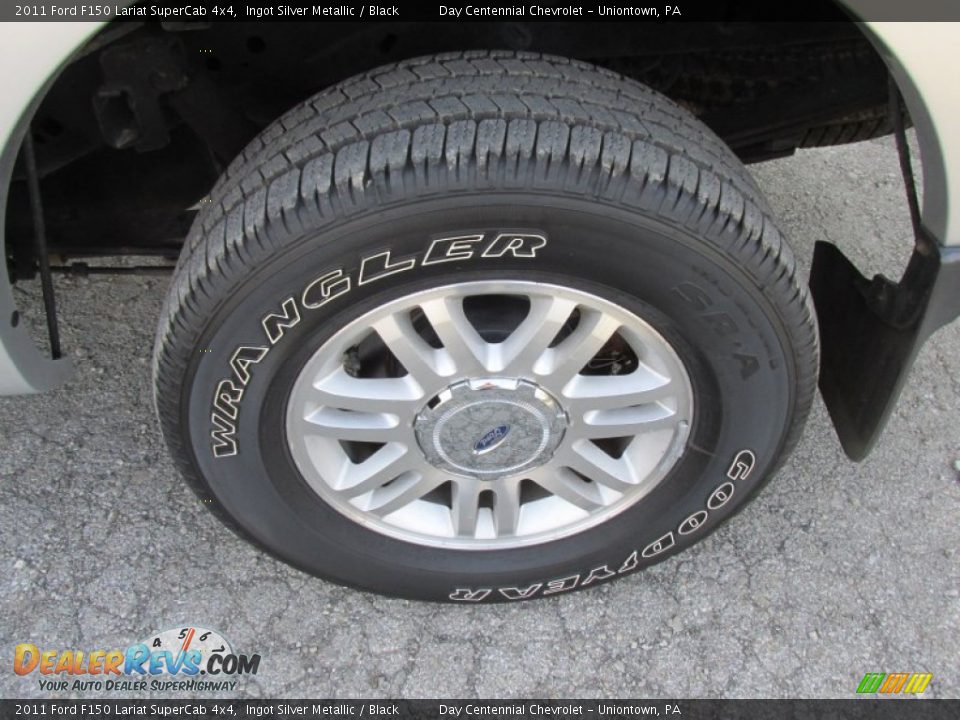 2011 Ford F150 Lariat SuperCab 4x4 Ingot Silver Metallic / Black Photo #3