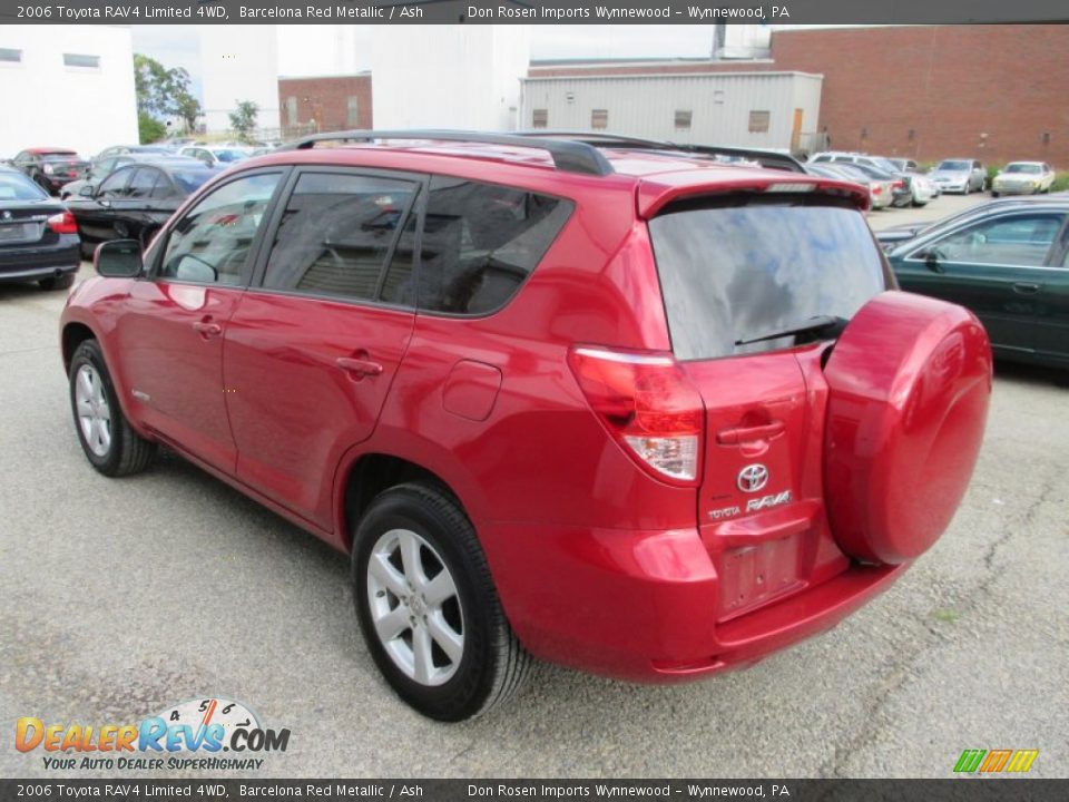 2006 Toyota RAV4 Limited 4WD Barcelona Red Metallic / Ash Photo #9